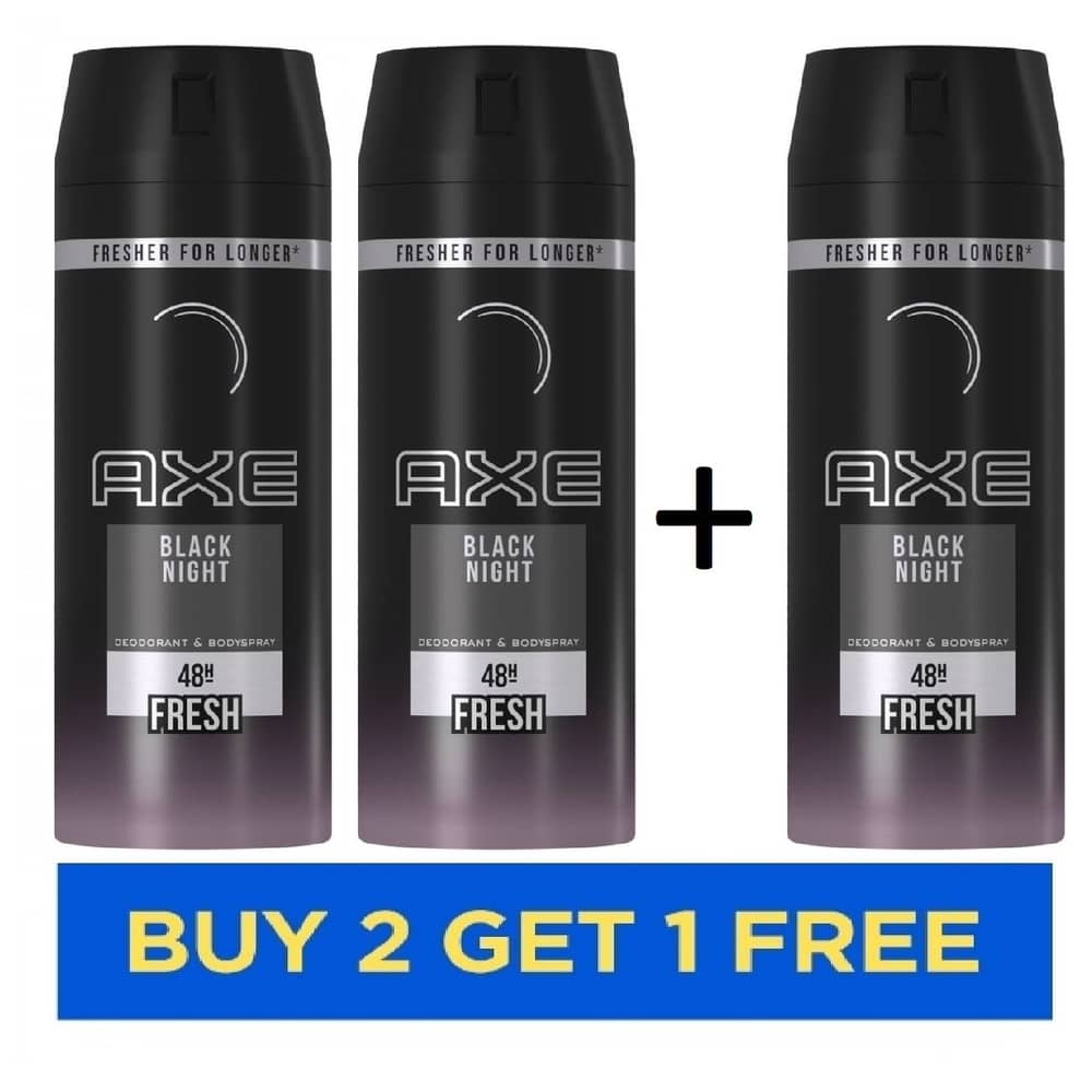AXE Black Night 48H Fresh Deodorant Men 150ml Buy 2 get 1 Free
