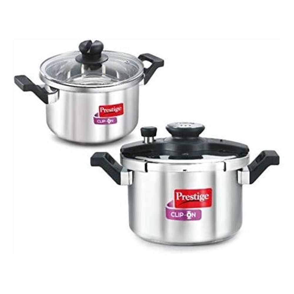 Prestige 6L & 3L Combi Clip On Stainless Steel Pressure Cooker