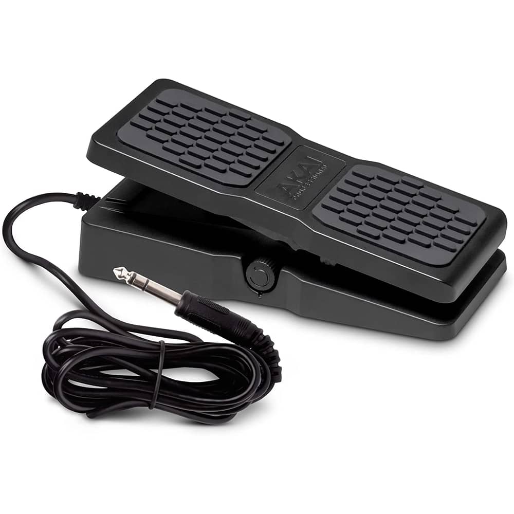 Akai Professional Expression Pedal Lightweight, Robust, Non Slip Pedal For Midi Keyboard Controllers, Guitar Supported Effects, With 1.8m Cable