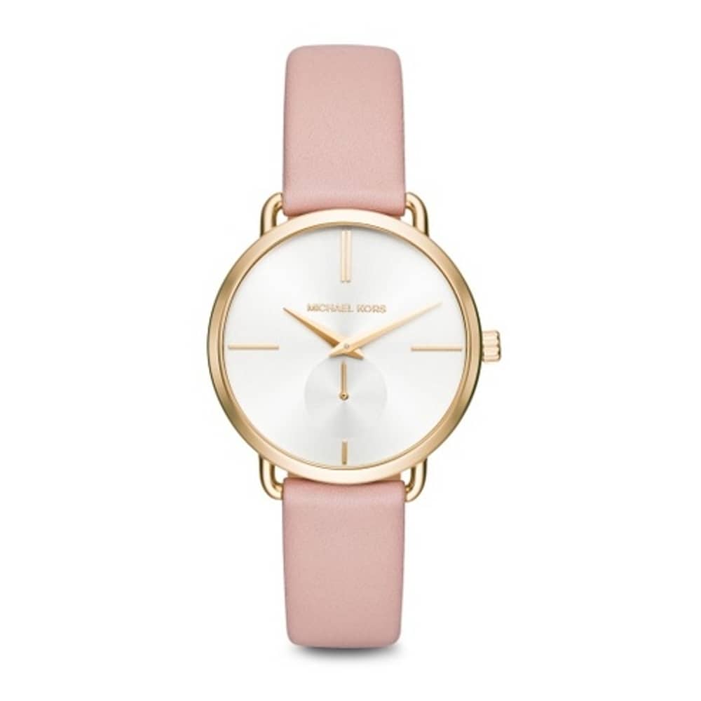 Michael Kors MK2659 Portia White Dial Blush Pink Leather Ladies Watch Michael Kors MK2659 Portia White Dial Blush Pink Leather Ladies Watch