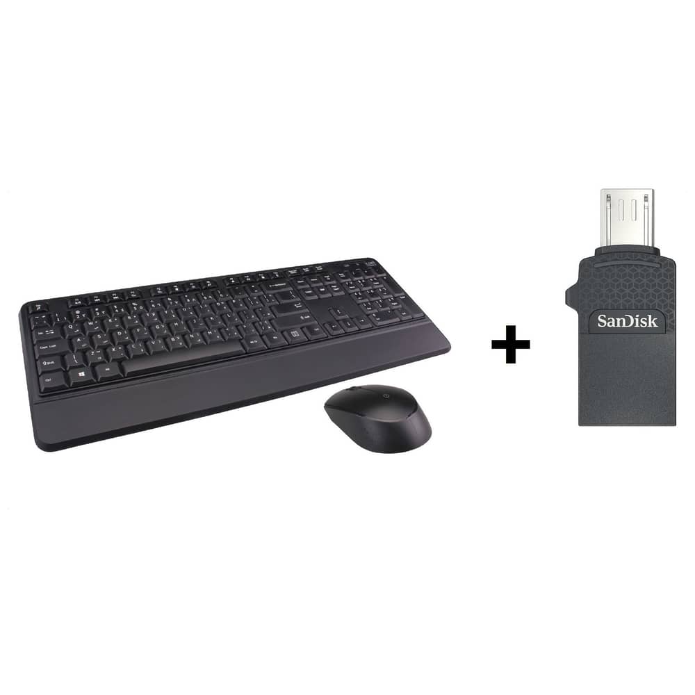 Xcell KB-201WL Wireless Keyboard + Sandisk SDDD1032GG35 Dual Drive 32GB Xcell KB-201WL Wireless Keyboard + Sandisk SDDD1032GG35 Dual Drive 32GB