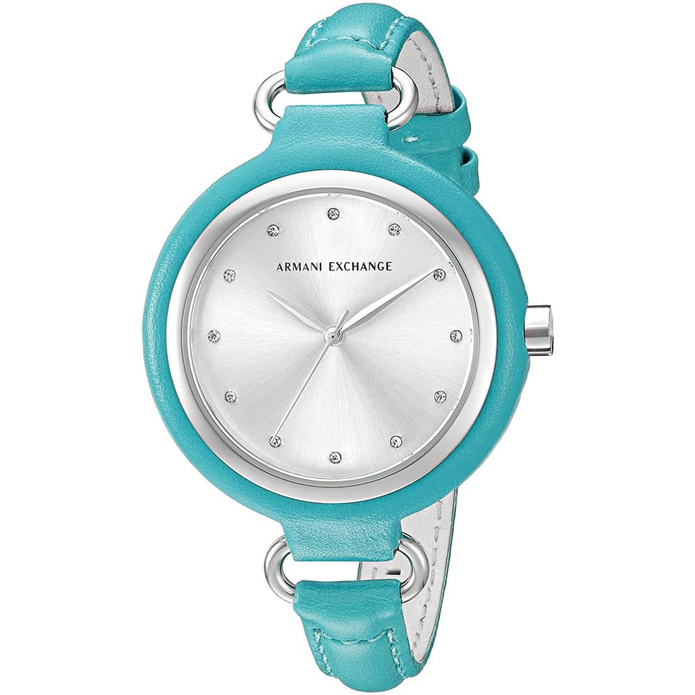 Armani Exchange Madeline Blue Leather Women Watch AX4234 Armani Exchange Madeline Blue Leather Women Watch AX4234