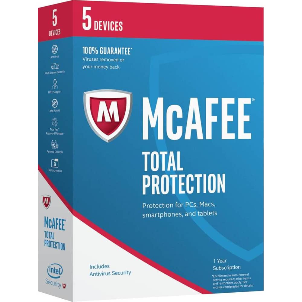 McAfee Total Protection 2017 Software 10 Devices