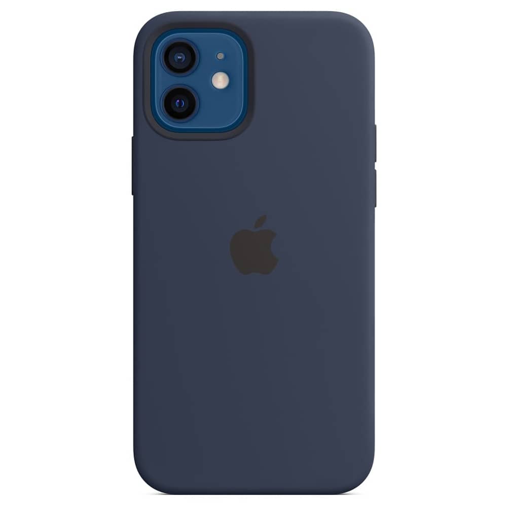 Apple iPhone 12 | 12 Pro Silicone Case with MagSafe - Deep Navy Apple iPhone 12 | 12 Pro Silicone Case with MagSafe - Deep Navy