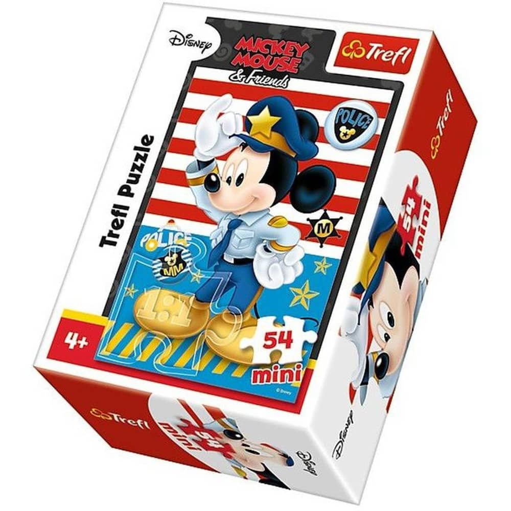 Trefl 19555 Mickey Mouse Police Mini Puzzle Toy