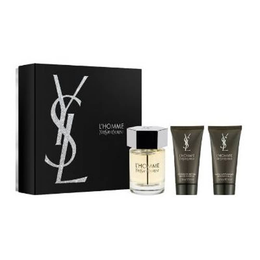 Yves Saint Laurent L'Homme Gift Set For Men (L'Homme 100ml EDT + Shower Gel 50ml + Deodorant 50ml)