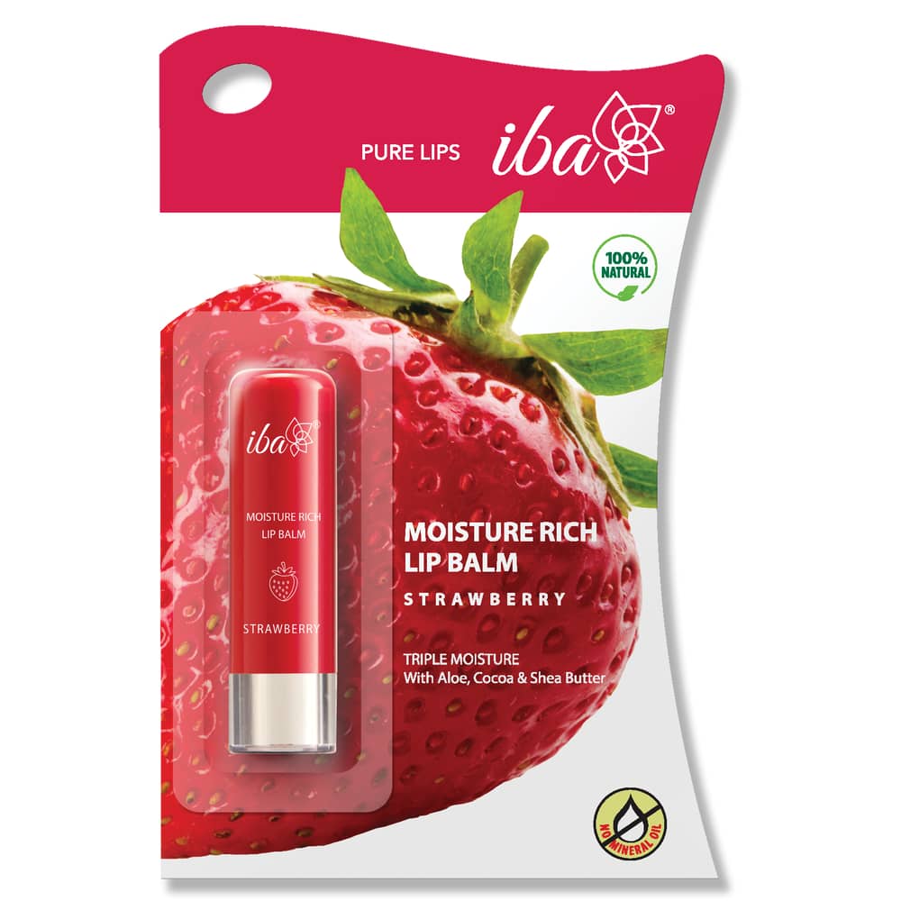 Iba Moisture Rich Lip Balm – Strawberry Iba Moisture Rich Lip Balm – Strawberry