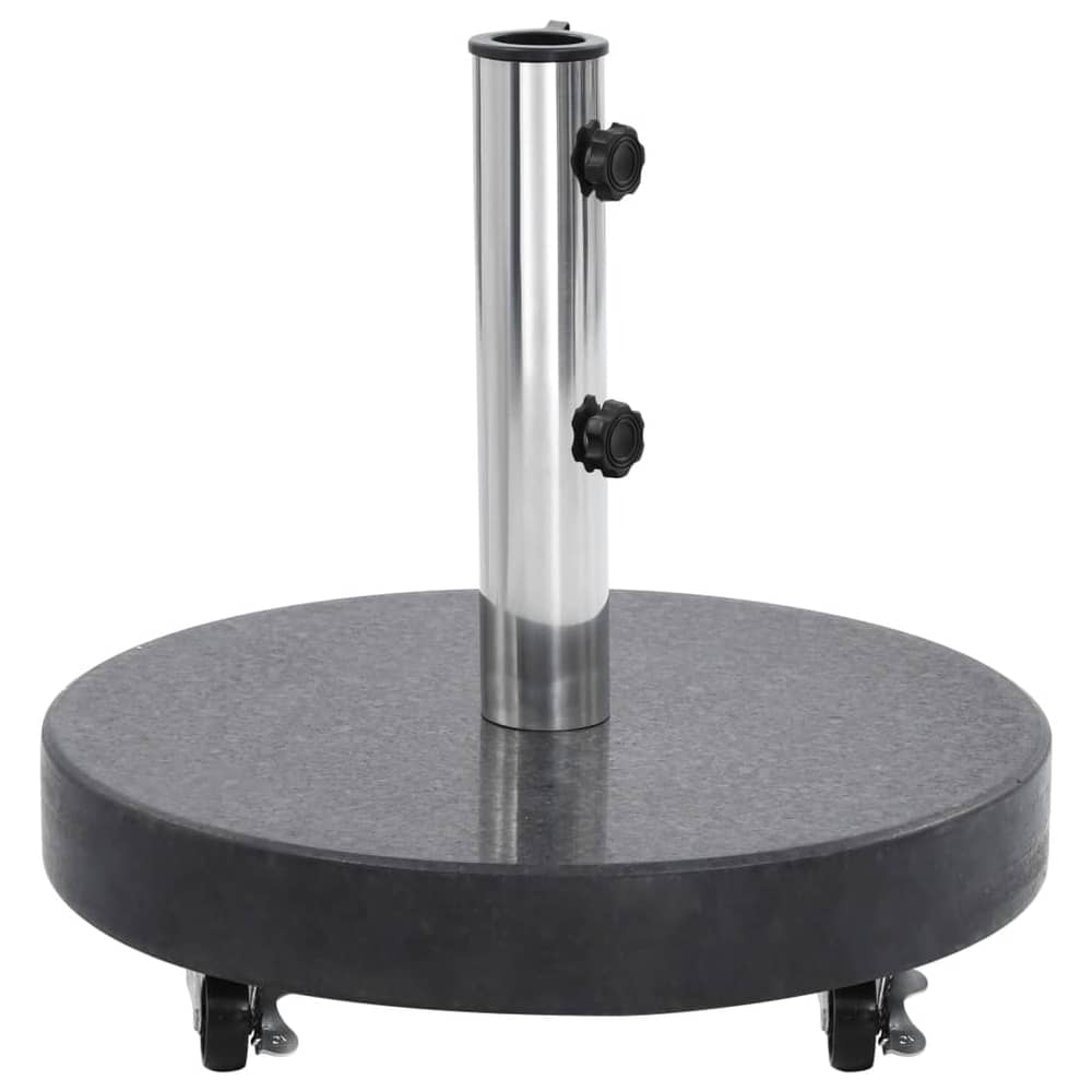Vidaxl Parasol Base Granite 30 Kg Round Black Vidaxl Parasol Base Granite 30 Kg Round Black