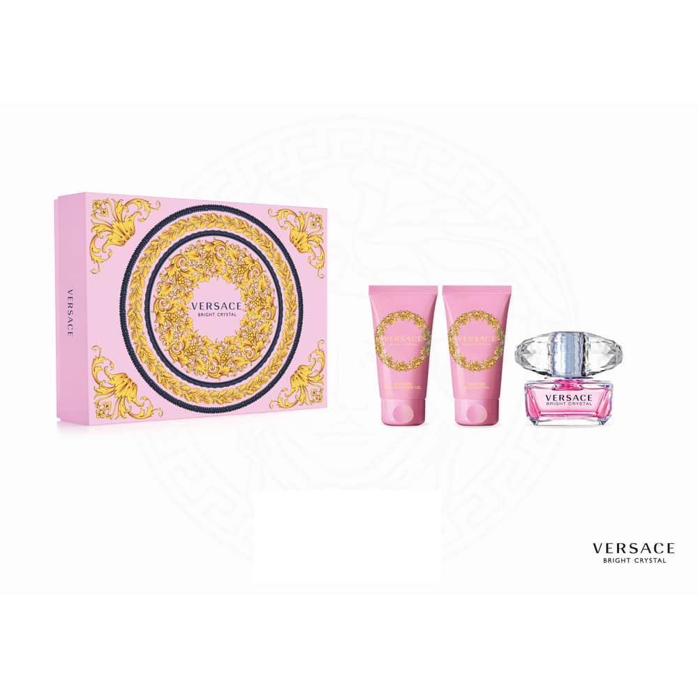Versace Bright Crystal Edt 50 Ml Gift Set For Women Versace Bright Crystal Edt 50 Ml Gift Set For Women