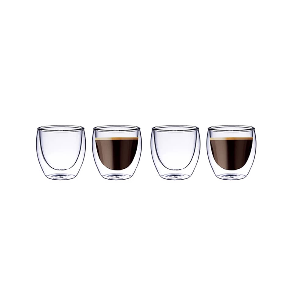 Blackstone Double Wall Glass Tumbler Cup Dg820 100Ml 4 Pcs