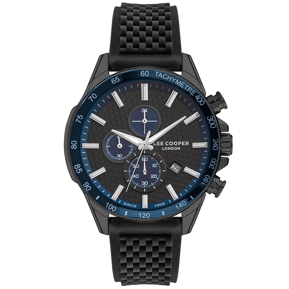 Lee Cooper Men's Multi Function Black Dial Watch - Lc07341.651 Lee Cooper Men's Multi Function Black Dial Watch - Lc07341.651