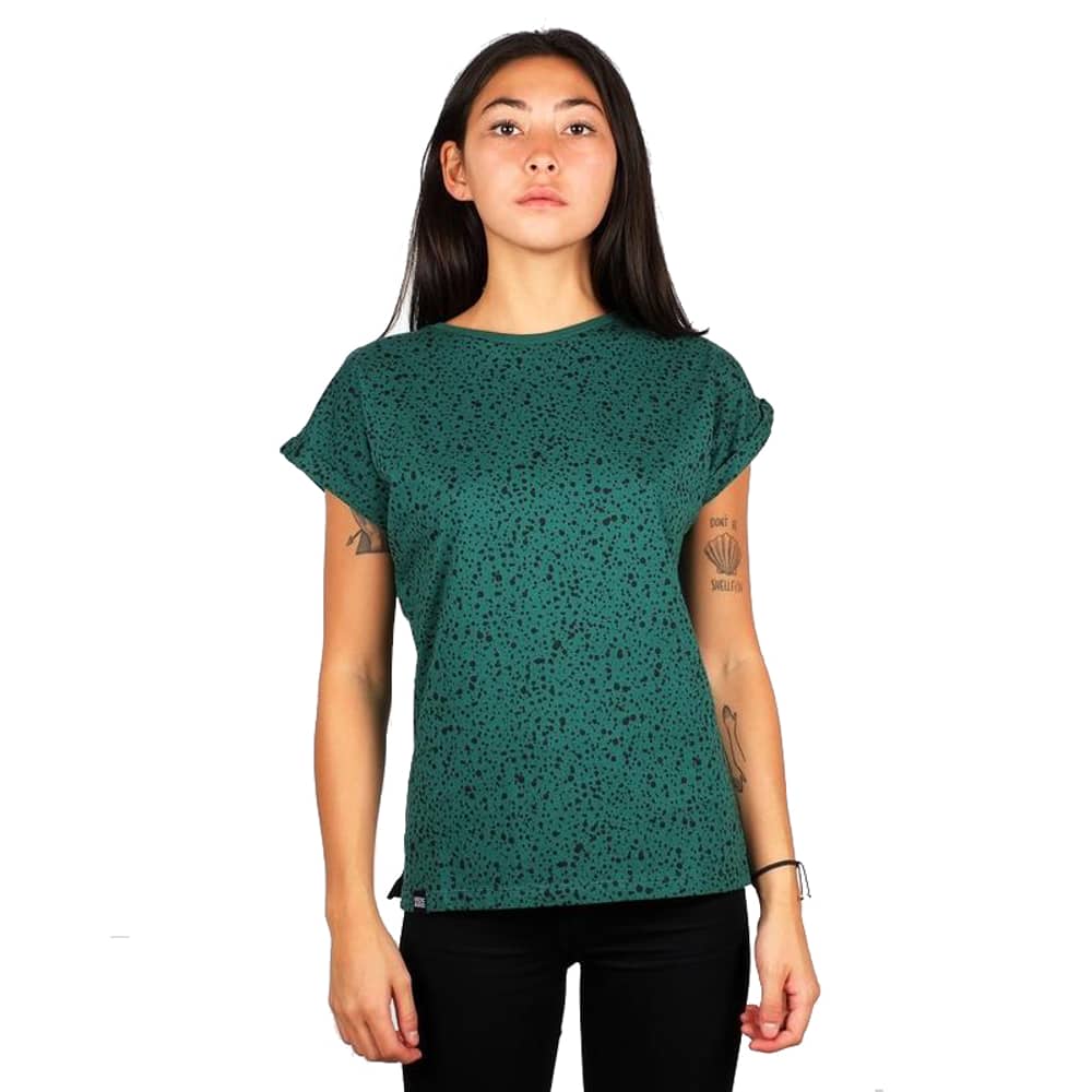 Dedicated Green Printed Round Neck Organic Cotton T-shirt Size M