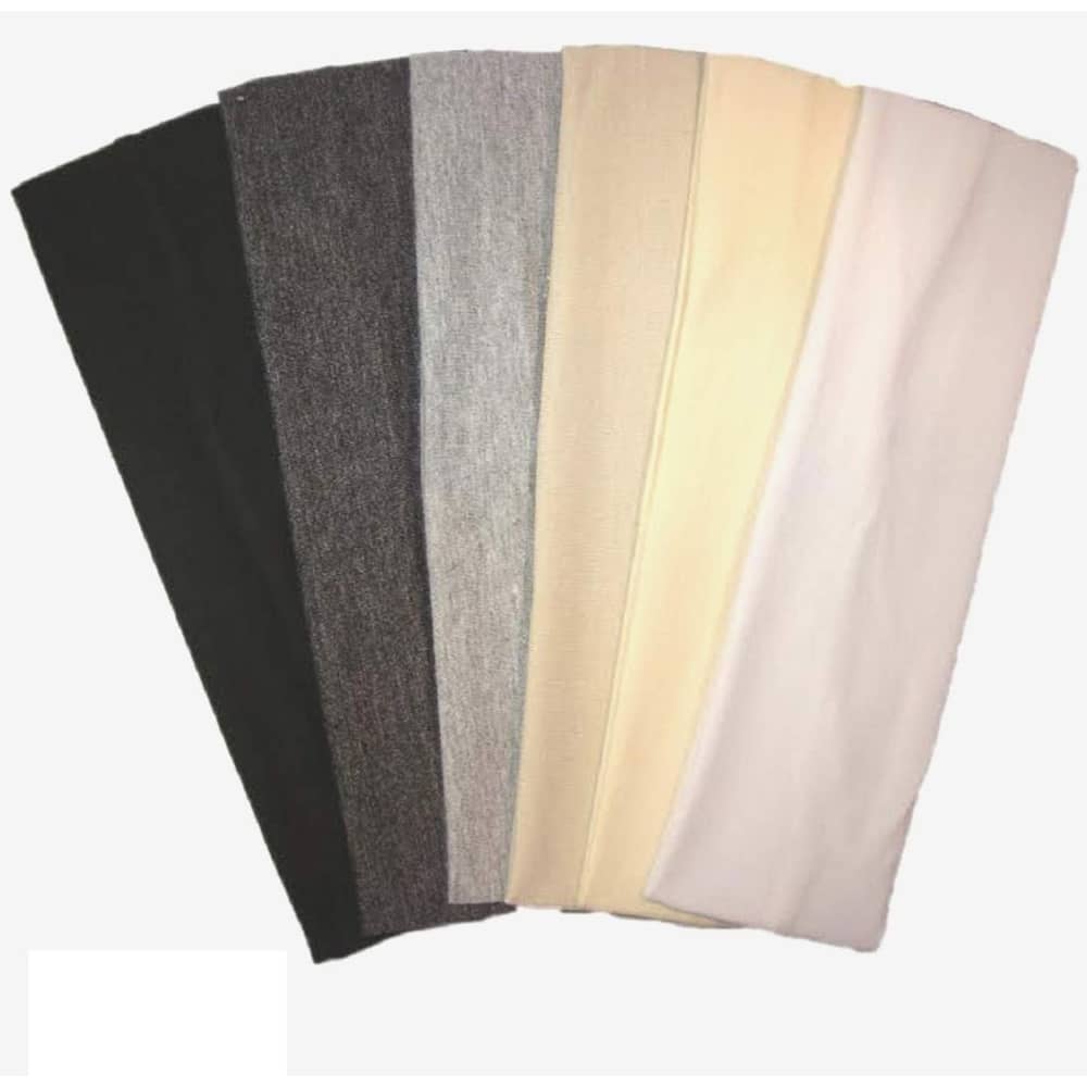 Kenz Laurenz Cotton Headbands 6 Pack Stretch Elastic Yoga Soft And Stretchy Sports Fashion Headband For Teens Women Girls By - Pc 2