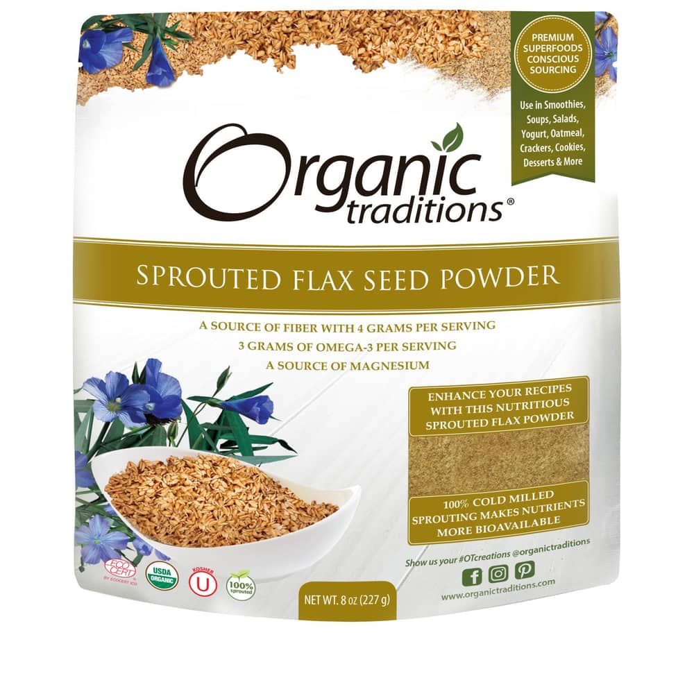 Organic Traditions Sprouted Flax Seed Powder 227g
