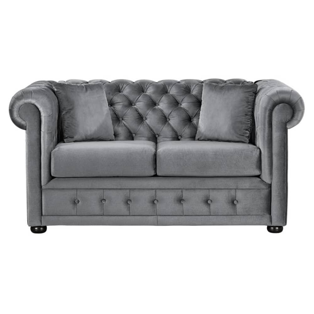 Royal Furniture Opera 2 Seater Sofa 160 x 92 x 80 cm Upholsted Fabric Grey Royal Furniture Opera 2 Seater Sofa 160 x 92 x 80 cm Upholsted Fabric Grey