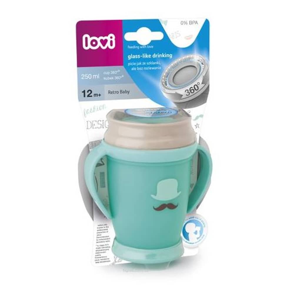 Lovi 360 Cup Junior Retro Mint 250ml