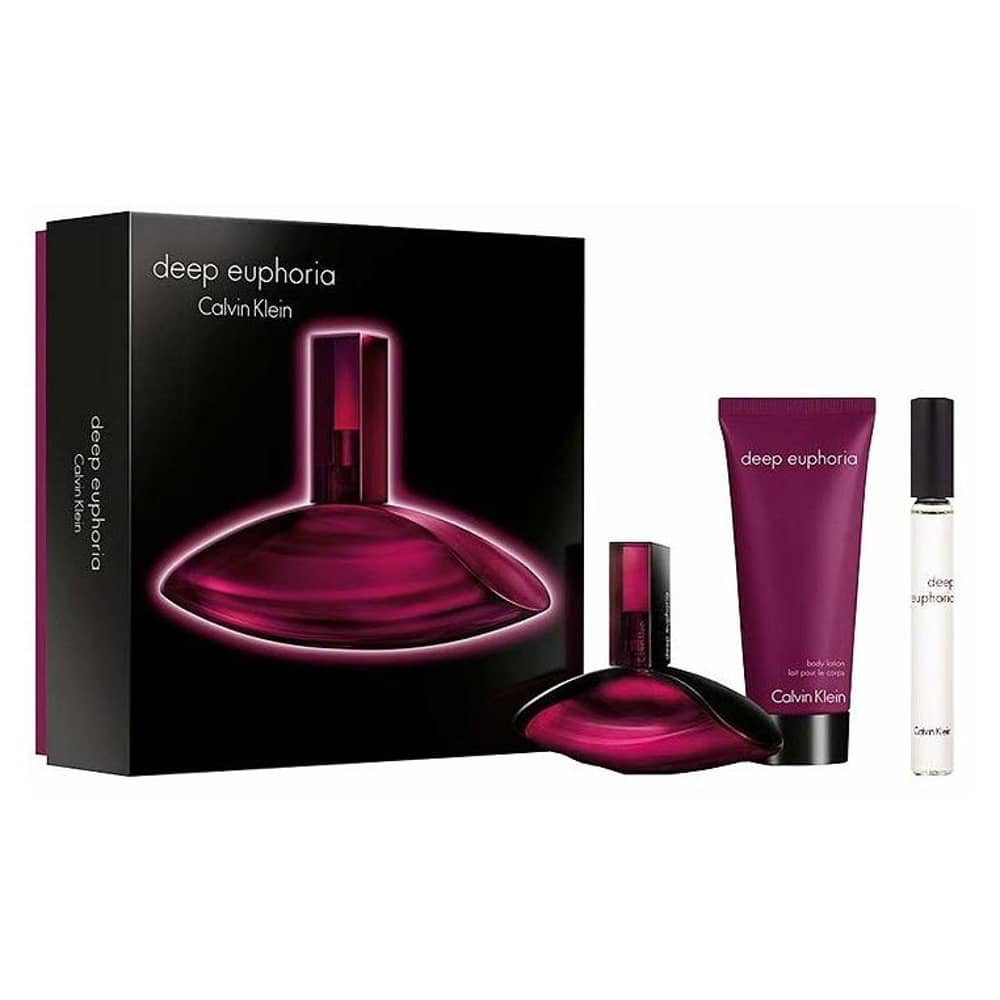 Calvin Klein Euphoria Deep Gift Set For Women (Euphoria Deep 100ml EDP + 100ml Body Lotion + Euphoria Deep 10ml EDP) Calvin Klein Euphoria Deep Gift Set For Women (Euphoria Deep 100ml EDP + 100ml Body Lotion + Euphoria Deep 10ml EDP)