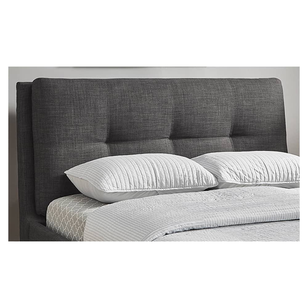 Plush Tufted Padded Headboard Super King without Mattress Charcoal Grey Plush Tufted Padded Headboard Super King without Mattress Charcoal Grey