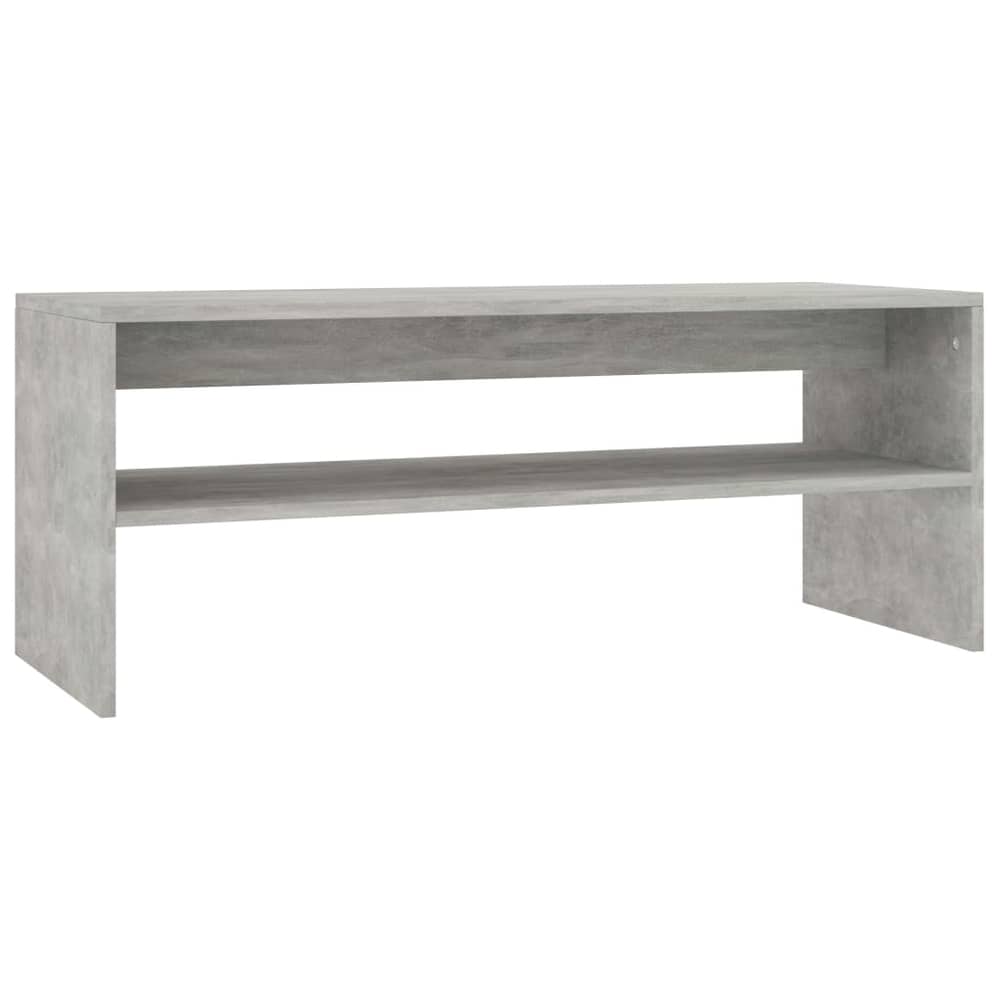 vidaXL Coffee Table Concrete Grey 100x40x40 cm Engineered Wood vidaXL Coffee Table Concrete Grey 100x40x40 cm Engineered Wood