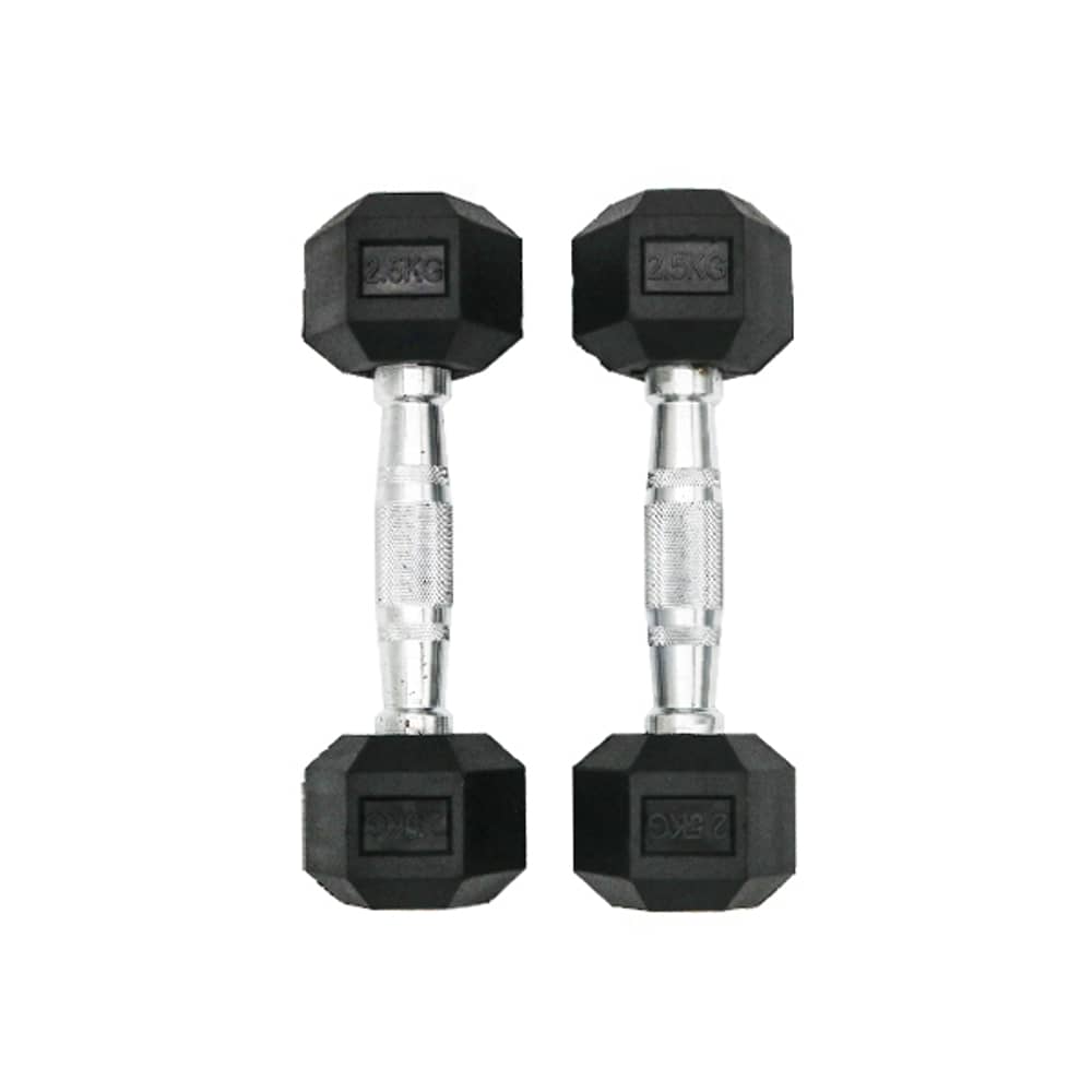 Miracle Fitness 2.5kg Hex Dumbbell - 2 Pieces