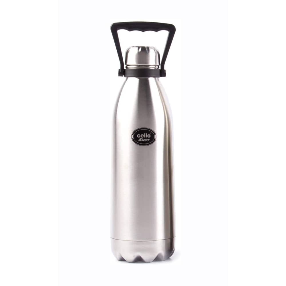 Cello Swift Steel Flask, 1800ml, Silver