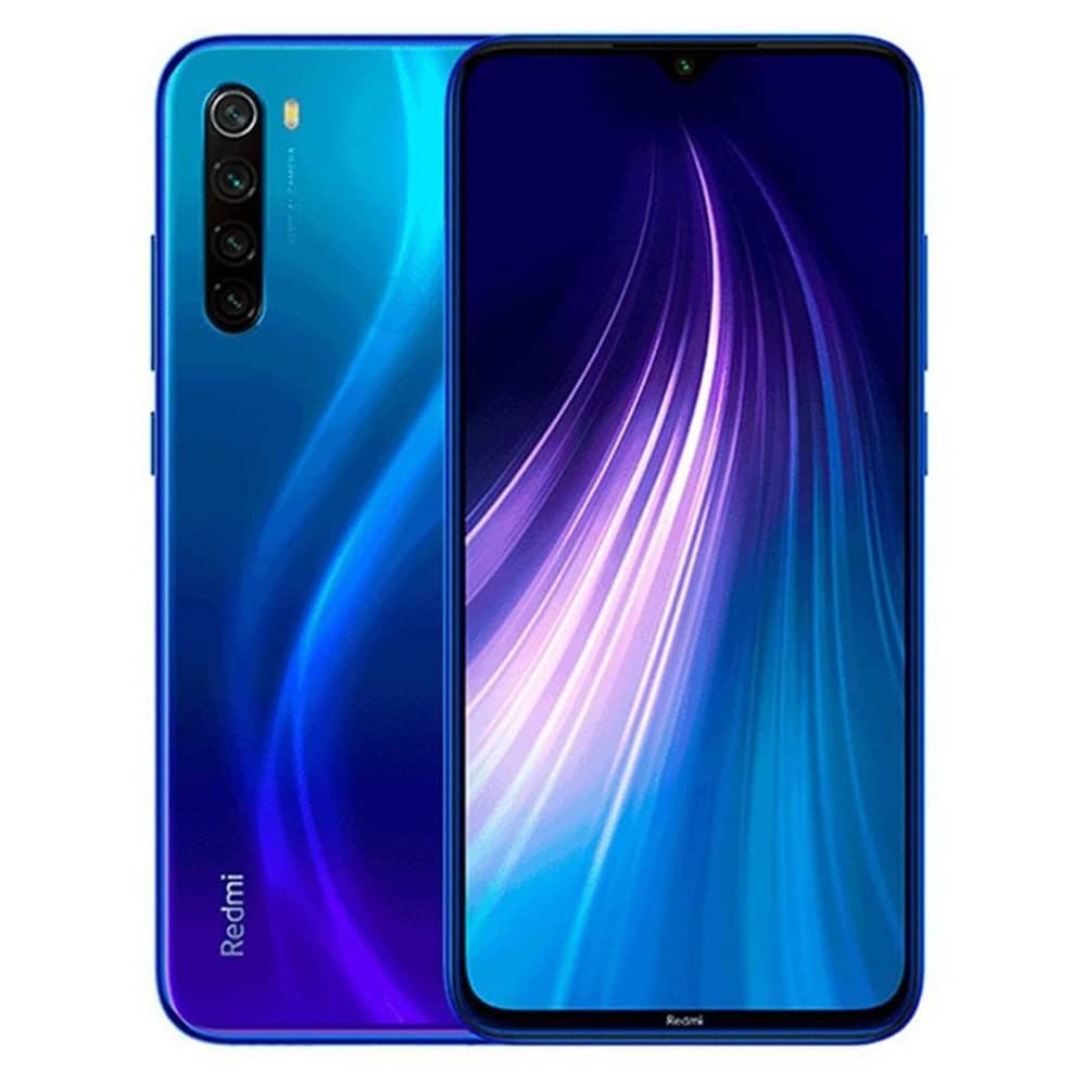 هانف ذكي شاومي ريدمي نوت 8 سعة 64 جيجابايت لون أزرق نيبتون 4G ثنائي الشريحة هانف ذكي شاومي ريدمي نوت 8 سعة 64 جيجابايت لون أزرق نيبتون 4G ثنائي الشريحة