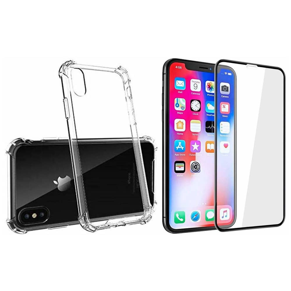 Glassology Tempered Glass + Back Cover Clear For iPhone 8+