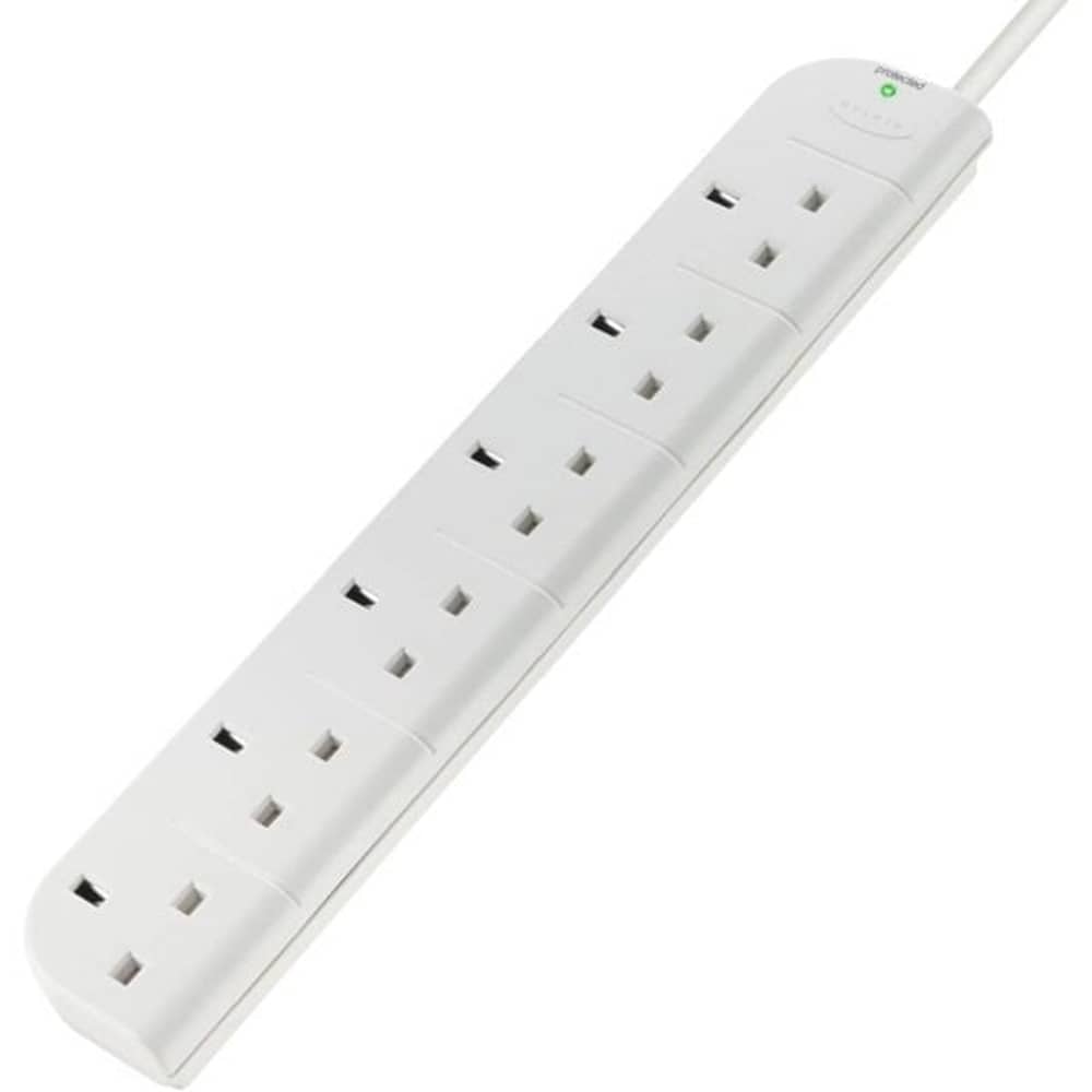 Belkin F9E600UK1M 6-Way Surge Protector Strip 1M Belkin F9E600UK1M 6-Way Surge Protector Strip 1M