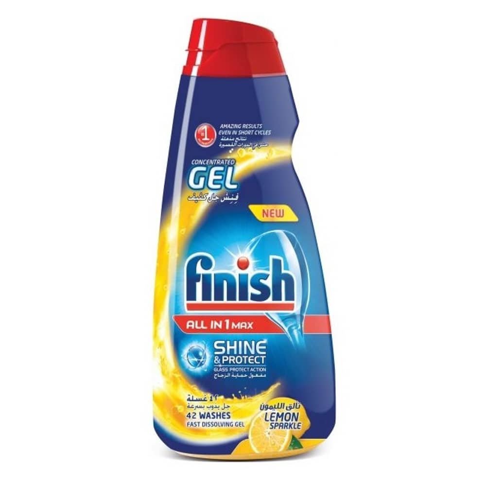 Finish Dishwasher Detergent Concentrated Gel Lemon 1 LItres Finish Dishwasher Detergent Concentrated Gel Lemon 1 LItres
