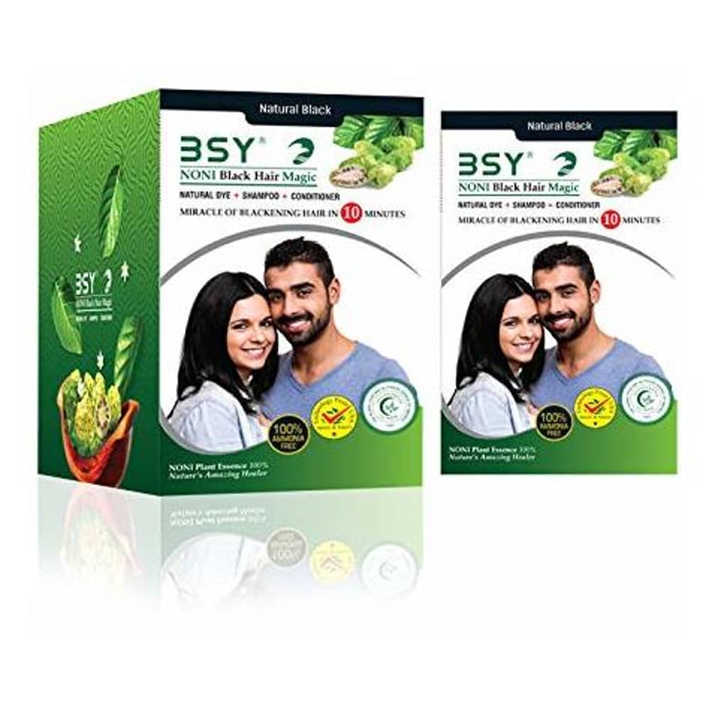 BSY Noni Black Hair Magic Shampoo 20ml x 12pcs Unisex