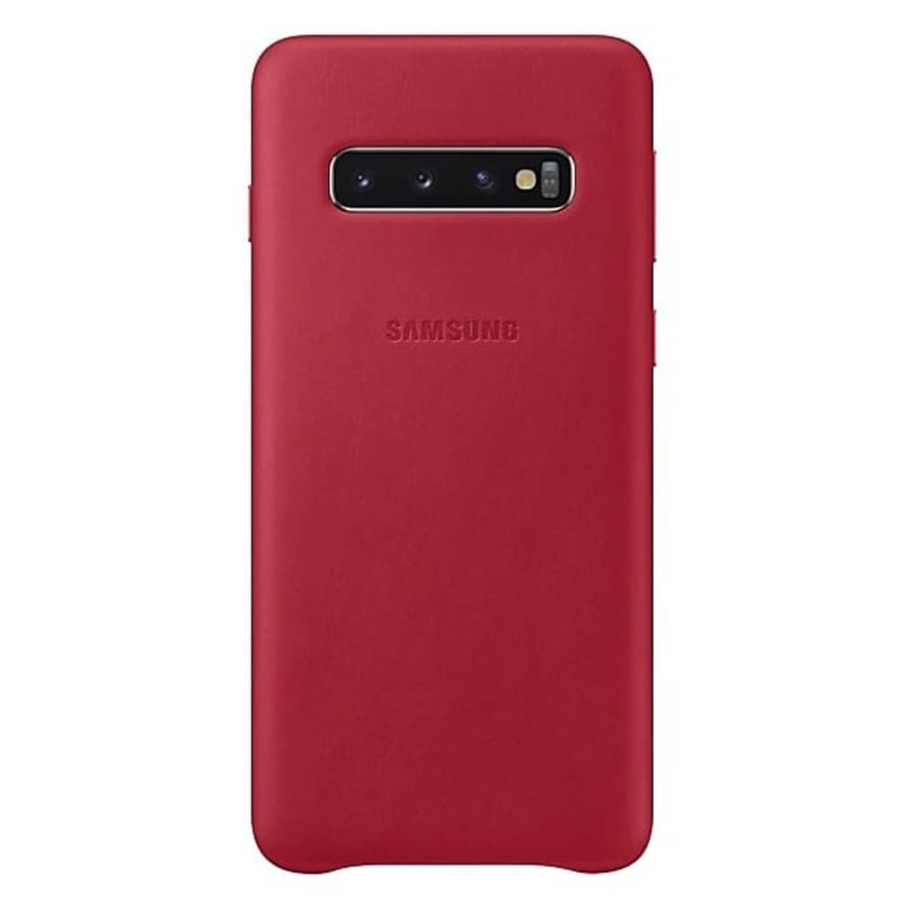 Samsung Leather Cover Red For Galaxy S10 Samsung Leather Cover Red For Galaxy S10