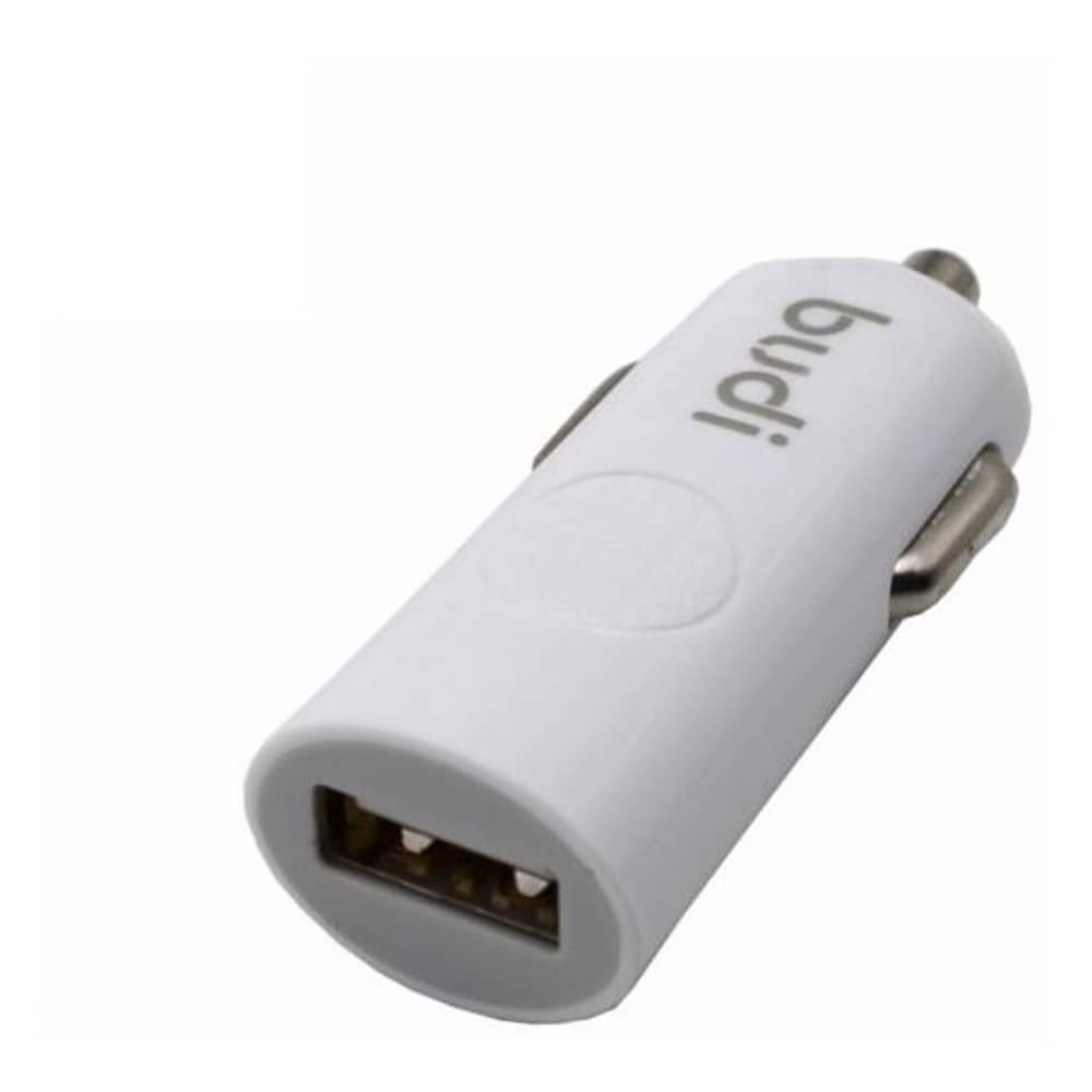 Budi USB Car Charger White