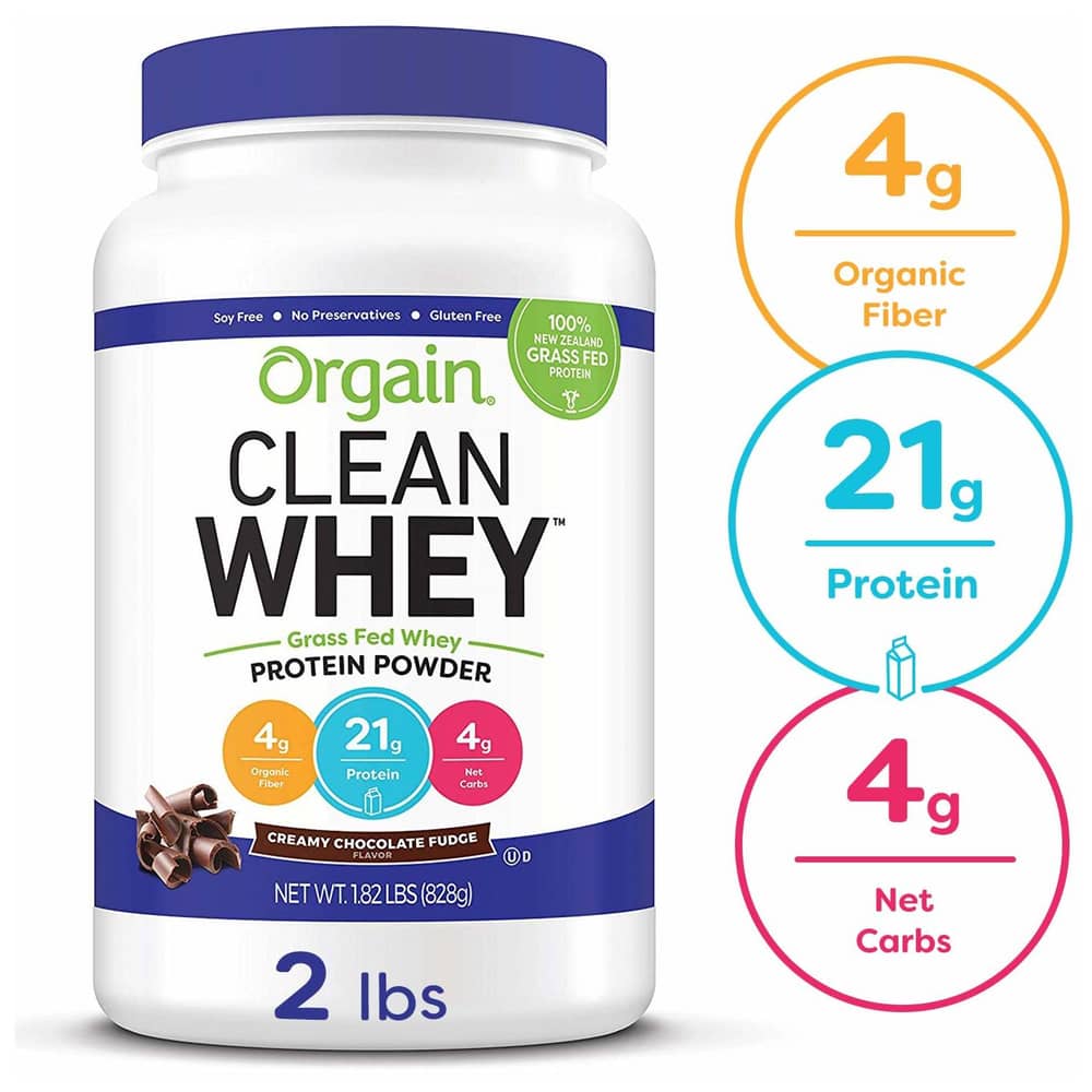 ORGAIN Clean Whey Protein Powder Chocolate Fudge 828G ORGAIN Clean Whey Protein Powder Chocolate Fudge 828G