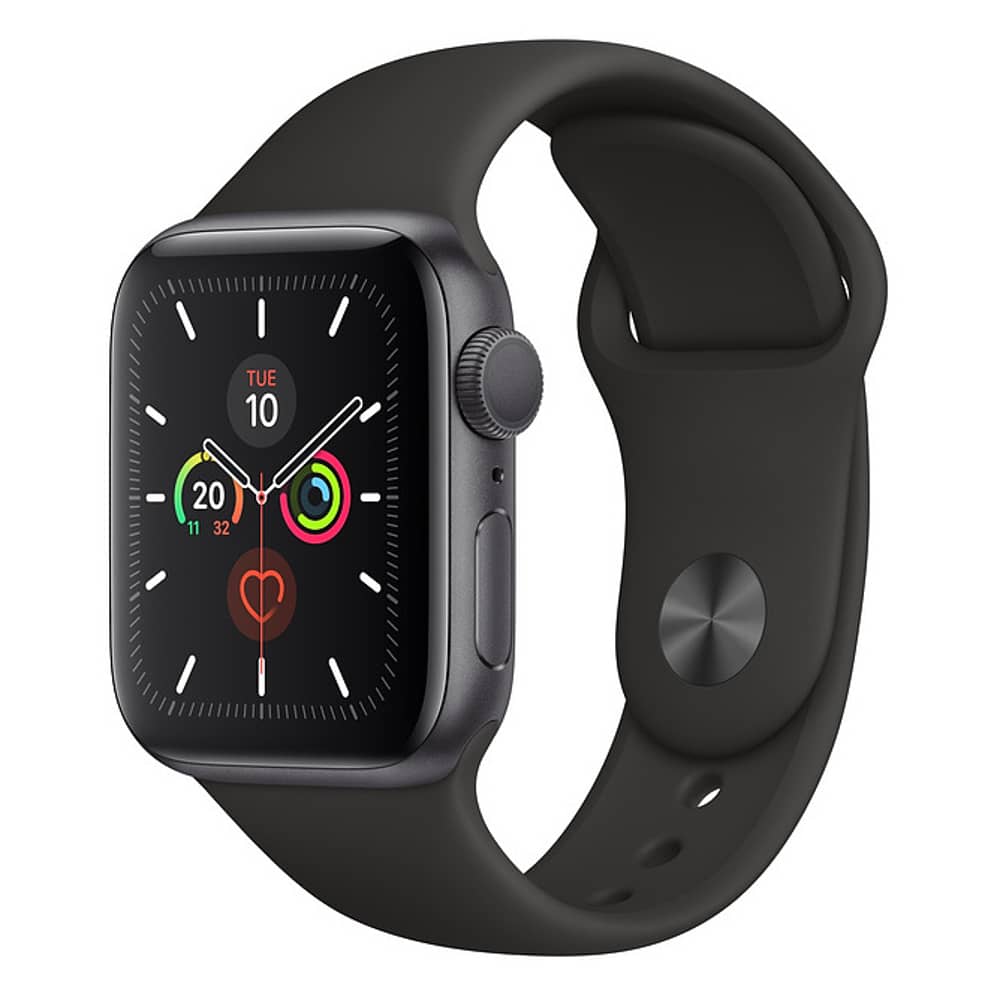 Apple Watch Series 5 GPS 44mm Space Grey Aluminium Case with Black Sport Band Pre order