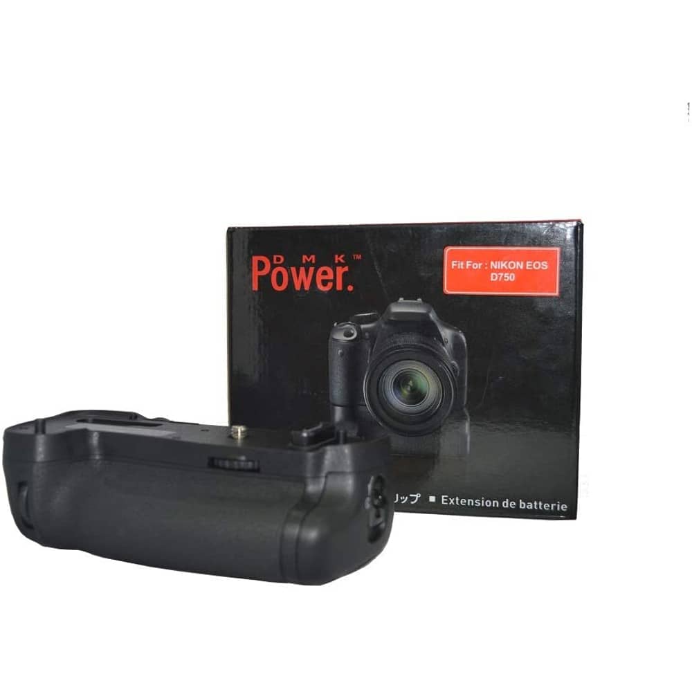 Dmk Power Mb-d16 Battery Grip + Wireless Remote Control Compatible With Nikon D750 Dslr Camera