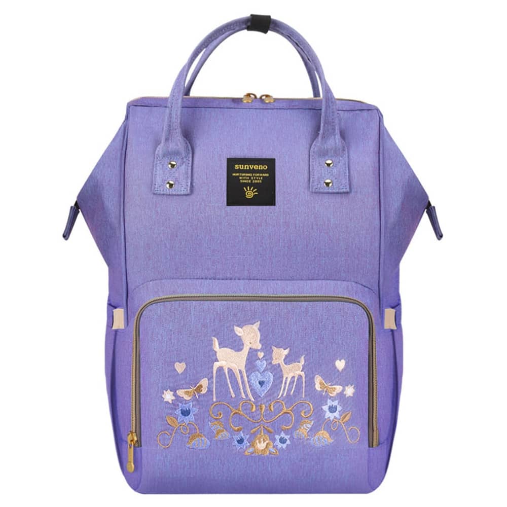Sunveno Diaper Bag Purple Deer Sunveno Diaper Bag Purple Deer