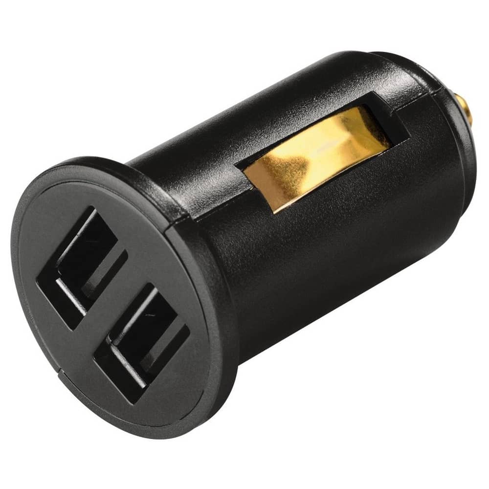 Hama Dual USB Car Charger Black - U614138