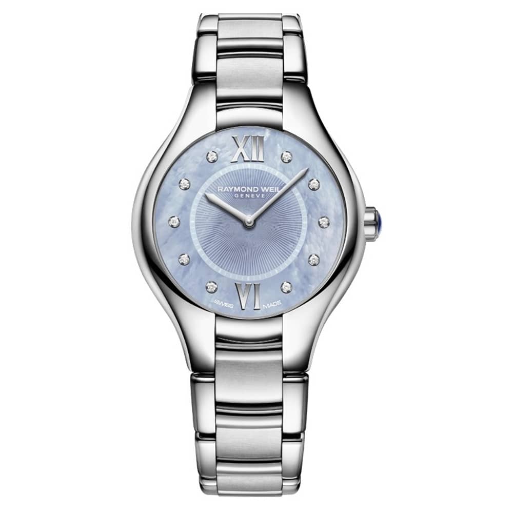 Raymond Weil Noemia Ladies Watch Steel Blue/Stainless Steel 32mm