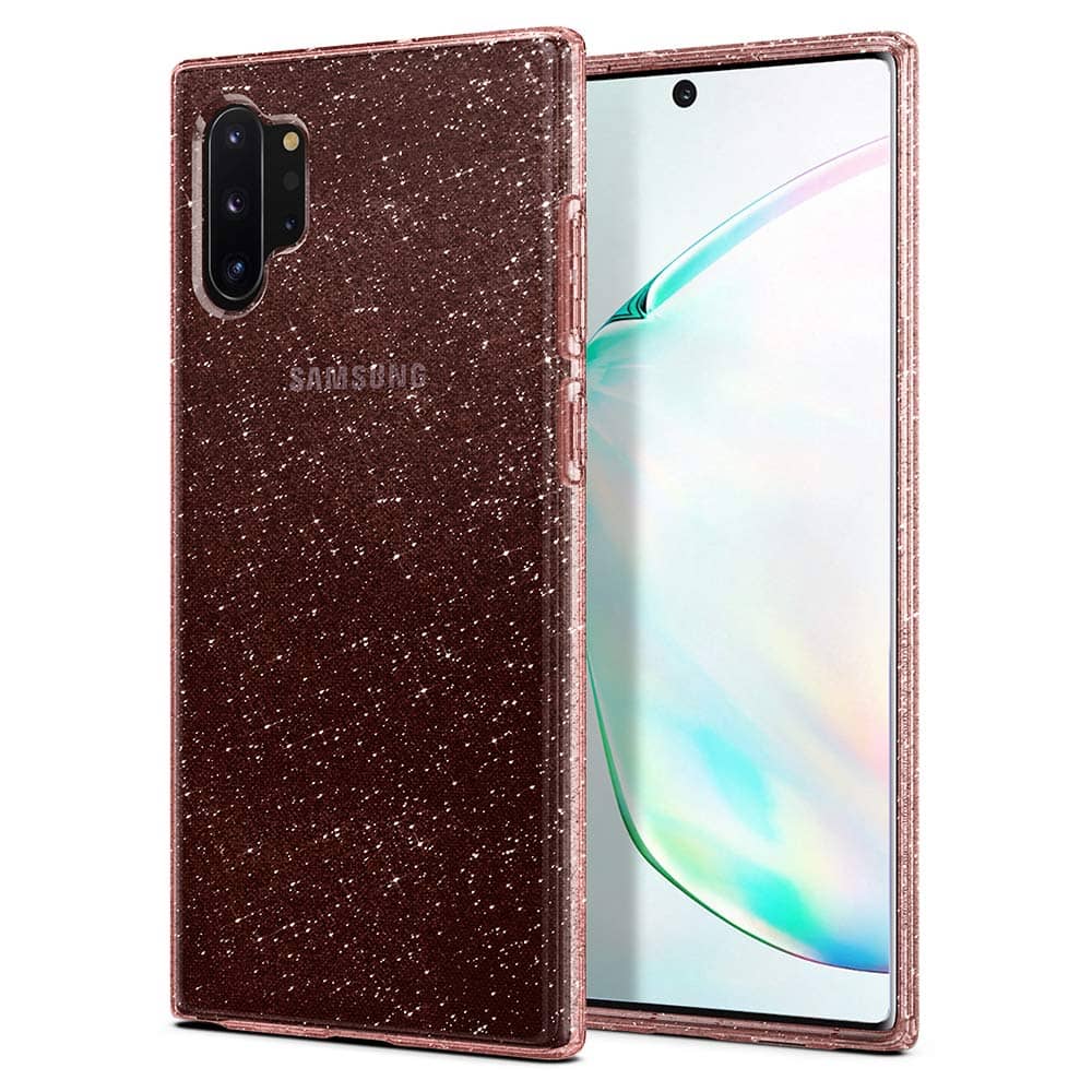 Spigen Samsung Galaxy Note 10 Plus/note 10+ 5g Liquid Crystal Glitter Cover/case - Rose Quartz