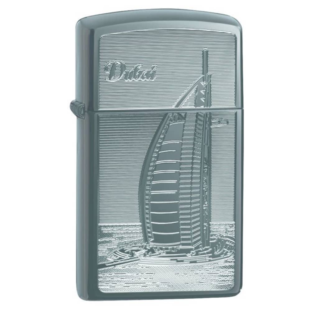 Zippo Slim Burj Al Arab Design - Black Ice Matte Zippo Slim Burj Al Arab Design - Black Ice Matte
