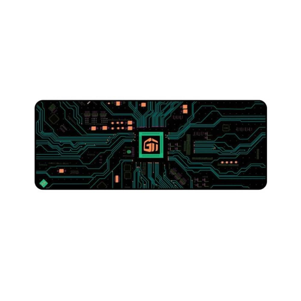 Gamertek Desk Mat 80x30 Cm Circuit Cool Green