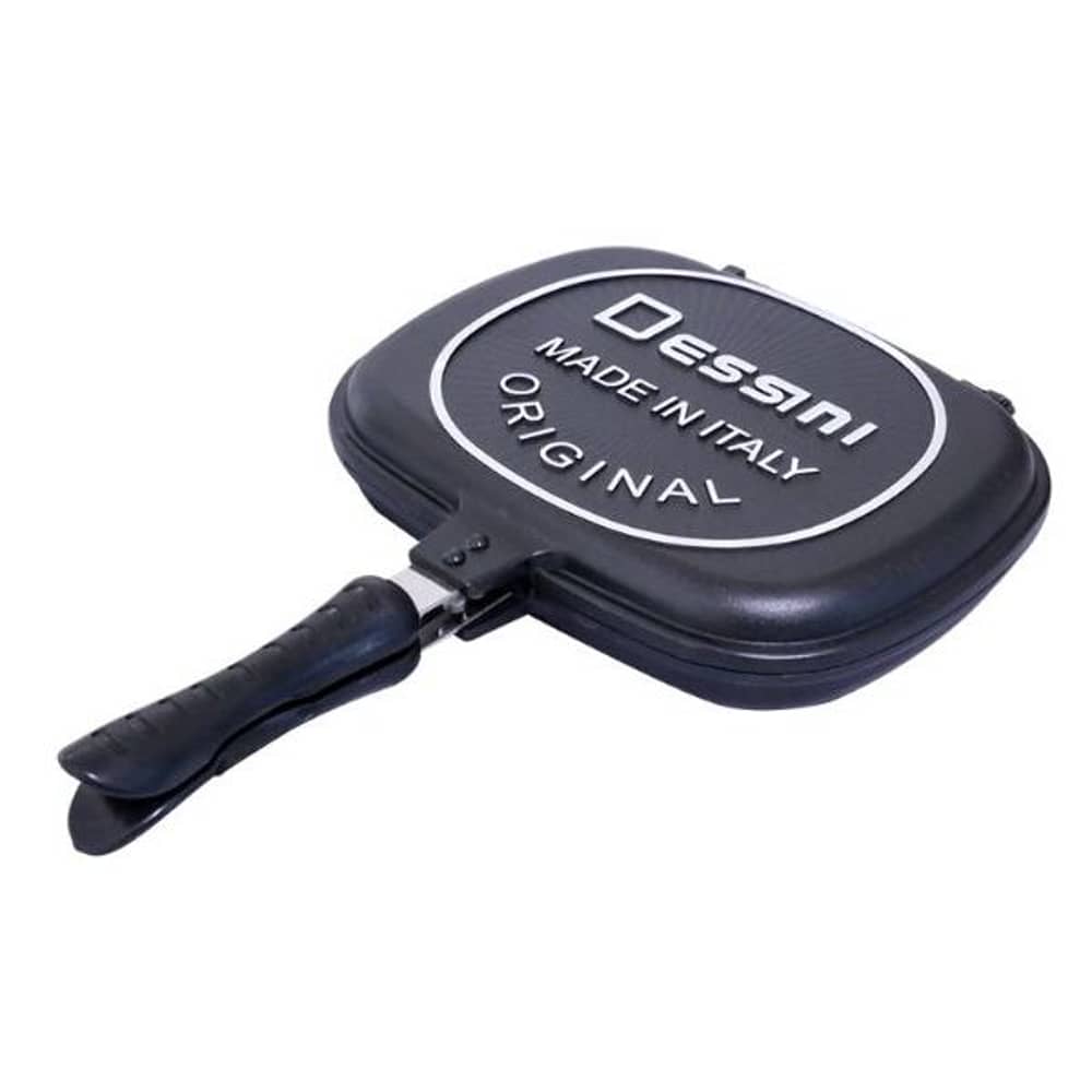 HomeStyle Dessini Aluminium Non Stick Double Grill Pan