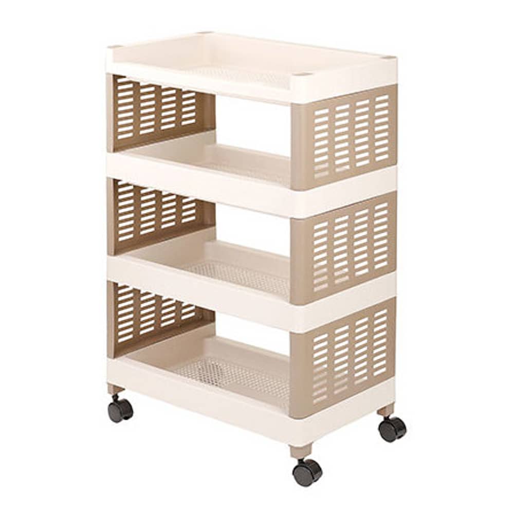 RoyalFord 4 Layer Kitchen Storage Rack Brown/Beige L50XH20XW78cm