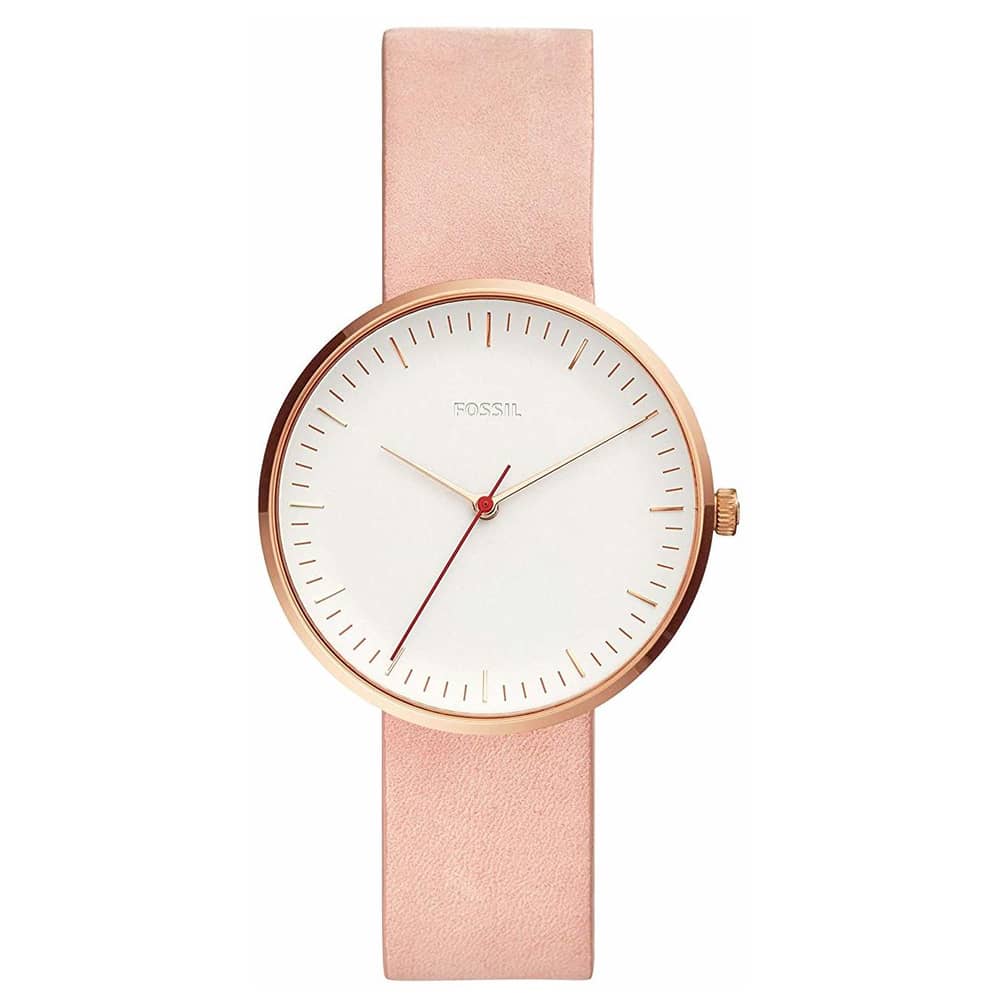 Fossil ES4426 Analog Leather Watch For Women Fossil ES4426 Analog Leather Watch For Women