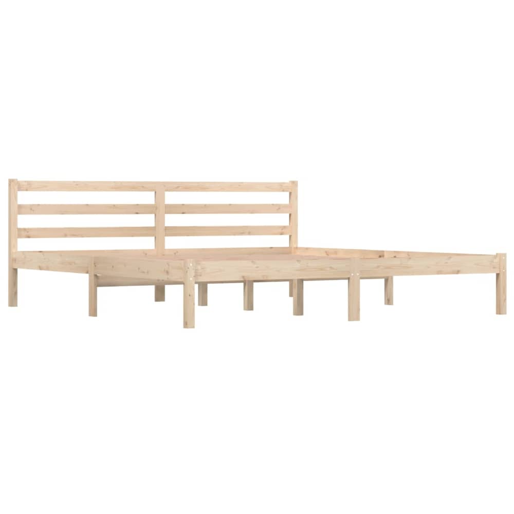 vidaXL Bed Frame Solid Wood Pine 180x200 cm 6FT Super King vidaXL Bed Frame Solid Wood Pine 180x200 cm 6FT Super King