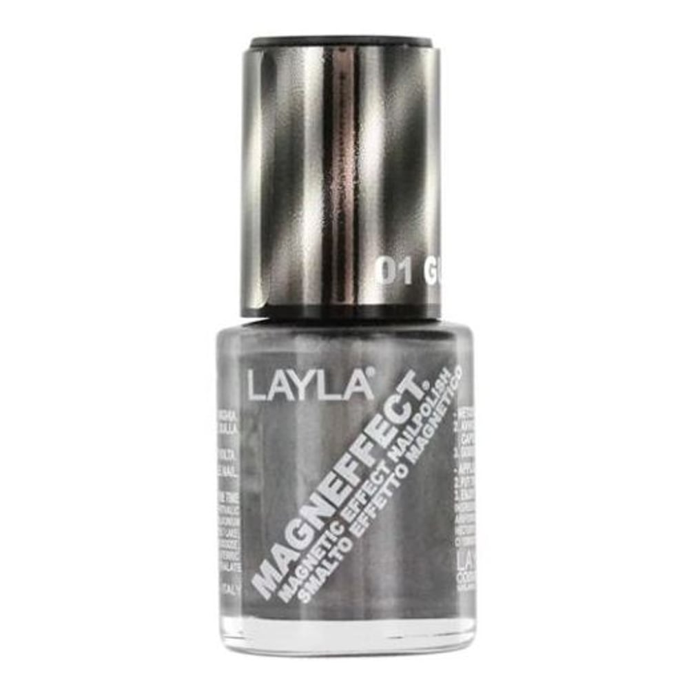 Layla Magneffect Nail Polish Gun Metal 001