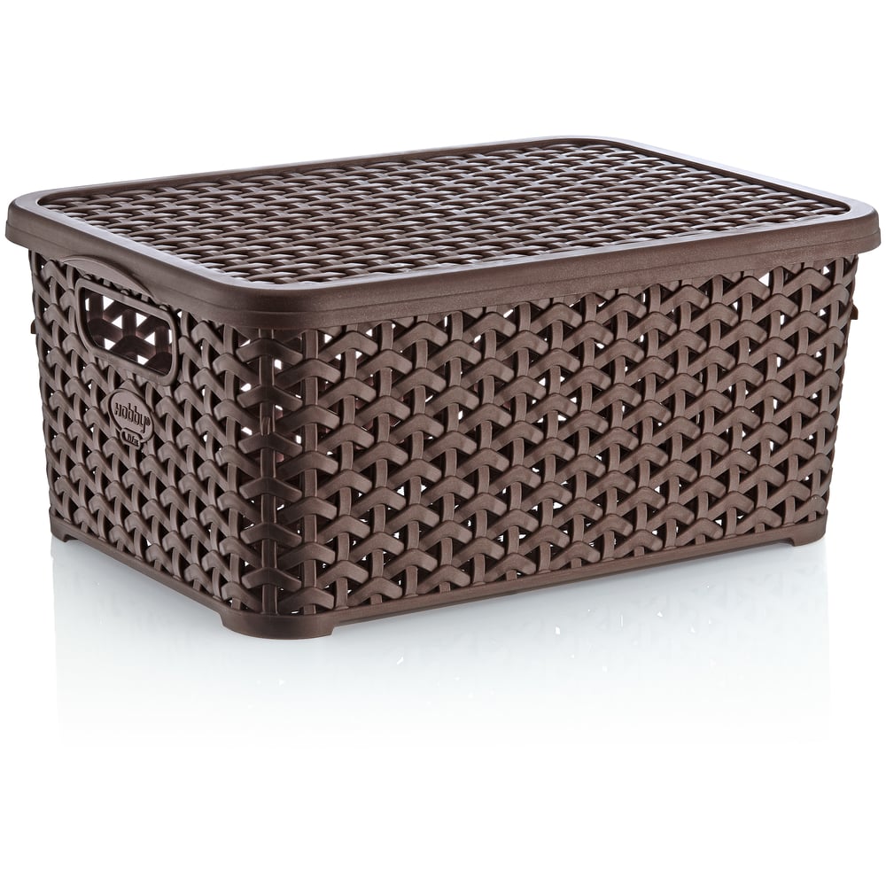 Rattan Storage Box 10 Litre Chocolate Rattan Storage Box 10 Litre Chocolate