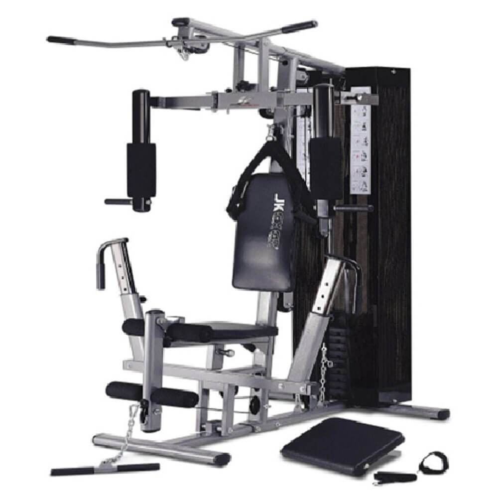 Marshal Fitness Multi Use Home Gym With 210 Lbs Weight Stack And Cover