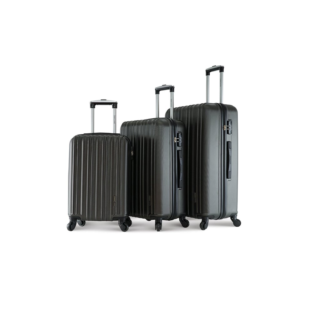 Para John Lightweight 3-pieces Abs Hard Side Travel Luggage Trolley Bag Set With Lock For Unisex Hard Shell Strong Para John Lightweight 3-pieces Abs Hard Side Travel Luggage Trolley Bag Set With Lock For Unisex Hard Shell Strong