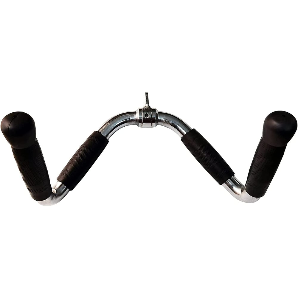 ULTIMAX Barbell Deluxe Revolving Bar, Solid Steel Tricep Press Down Bar with Rubber Handgrips & Revolving Hanger, Multi-Exerciser Cable Attachment Bar ULTIMAX Barbell Deluxe Revolving Bar, Solid Steel Tricep Press Down Bar with Rubber Handgrips & Revolving Hanger, Multi-Exerciser Cable Attachment Bar